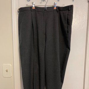 Land's End Women's Dress Pants Dark Gray Wool Lined